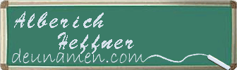 Alberich Heffner Visitenkarte